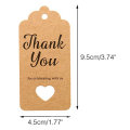 O projeto feito sob encomenda das etiquetas do cair agradece-lhe Tag do presente de Kraft para o casamento